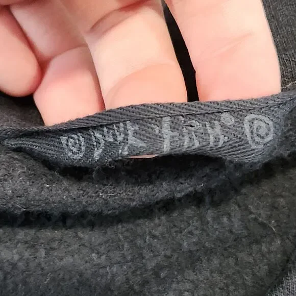 VTG Blue Fish Womens OS One Size Hand Painted Organic Cotton Button Shirt Jacket - Picture 6 of 16